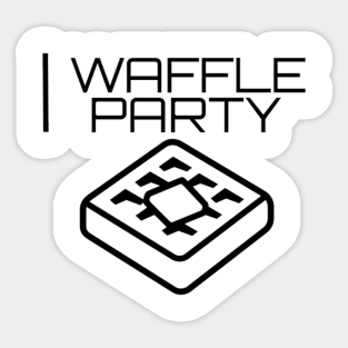 Waffle Party Sticker